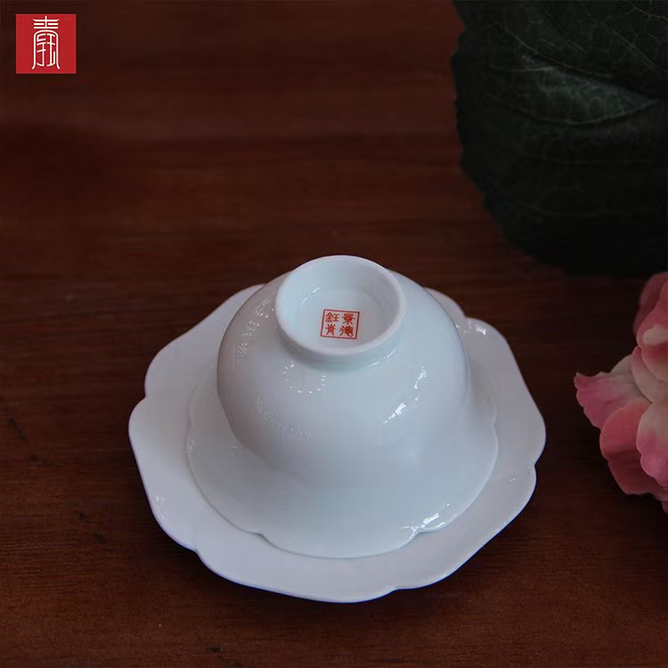 景德钰青•【白玉对杯】