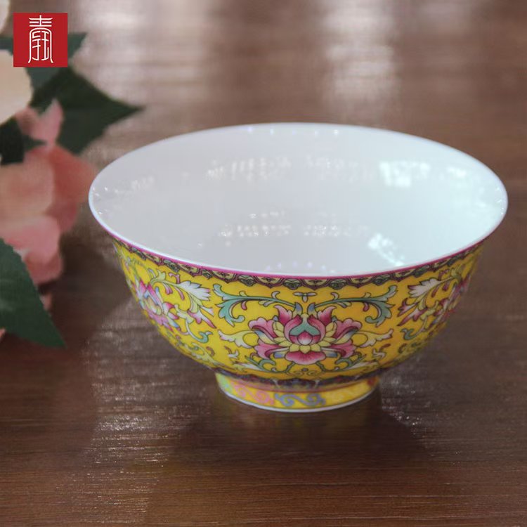 景德钰青 •私人定制【吕府长寿 • 六六顺碗】