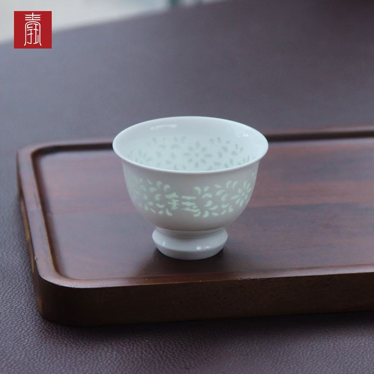 景德钰青•【钰字·白玉玲珑主人杯】