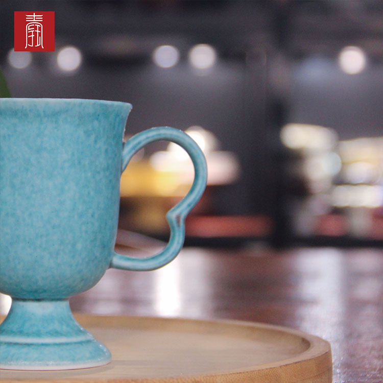 景德钰青 ·【柴烧水杯】