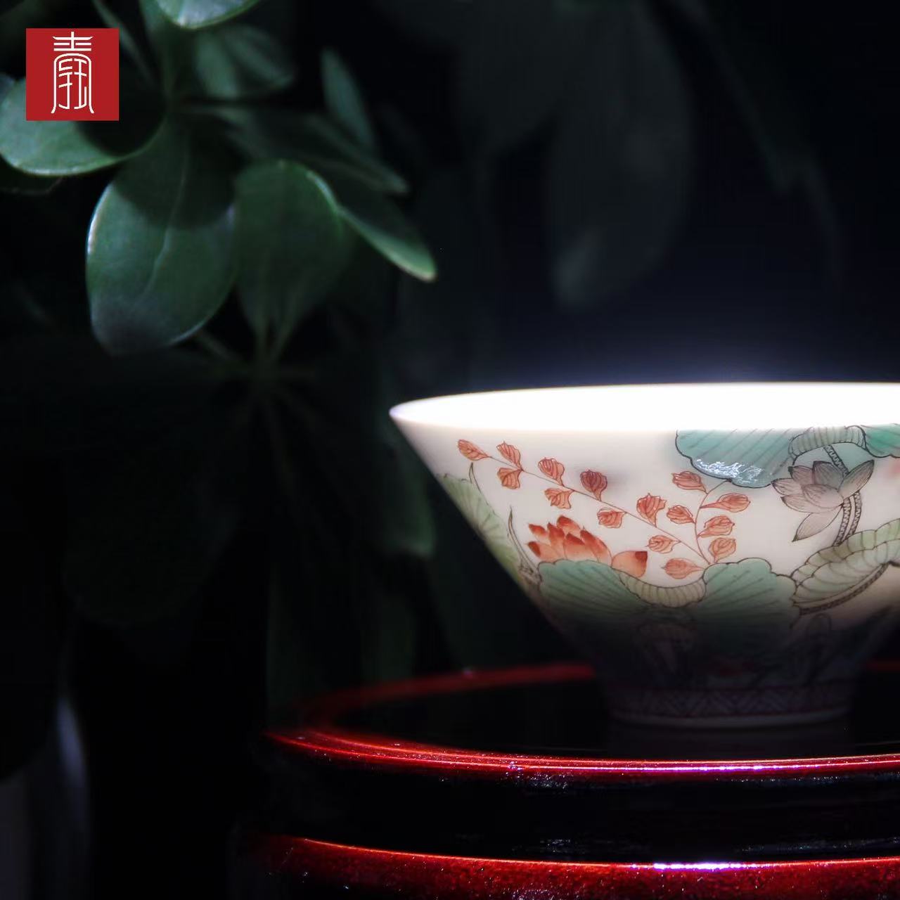 景德钰青•私人定制【仿古荷塘月色】