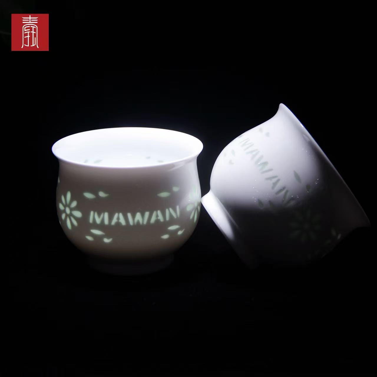 景德钰青定制 •妈湾理想城市【白玉玲珑茶器】