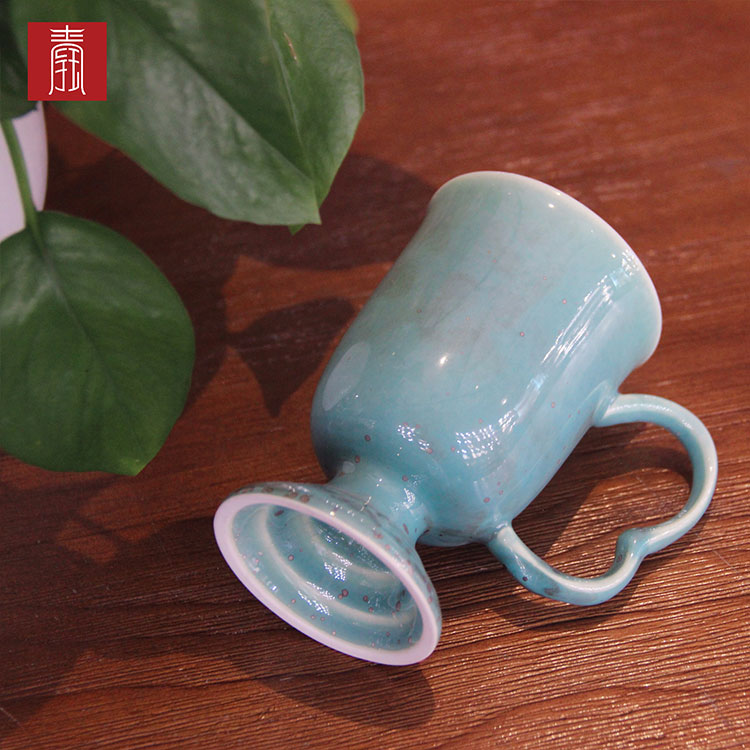 景德钰青 ·【柴烧水杯】