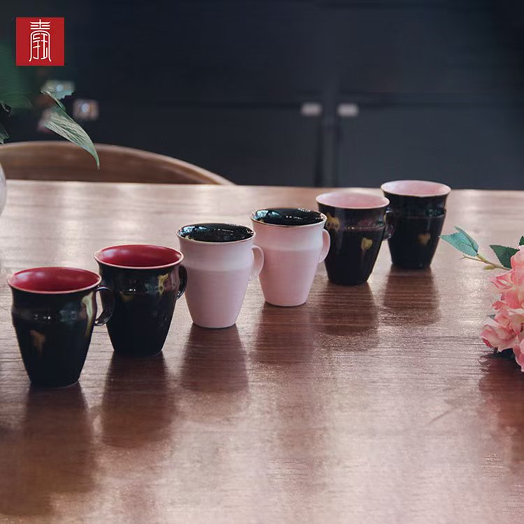 景德钰青•【柴烧水杯】