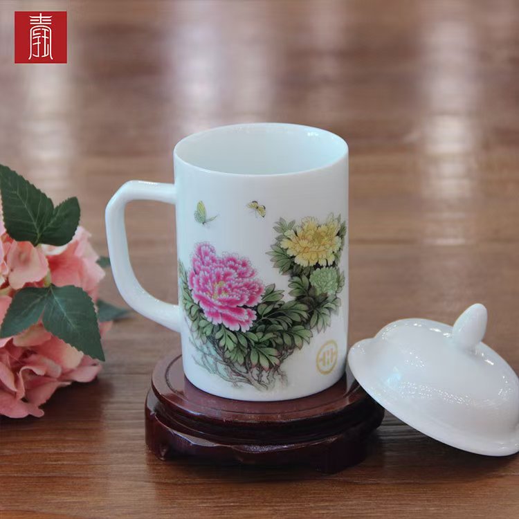 景德钰青定制 •【牡丹产业院士论坛 • 吉祥华夏•国色天香牡丹杯】