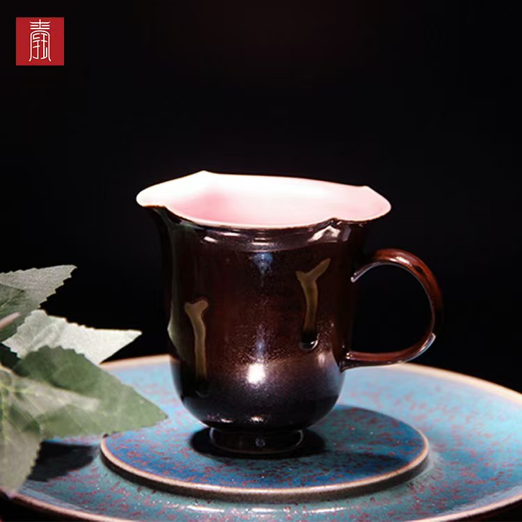 景德钰青•【柴烧水杯】