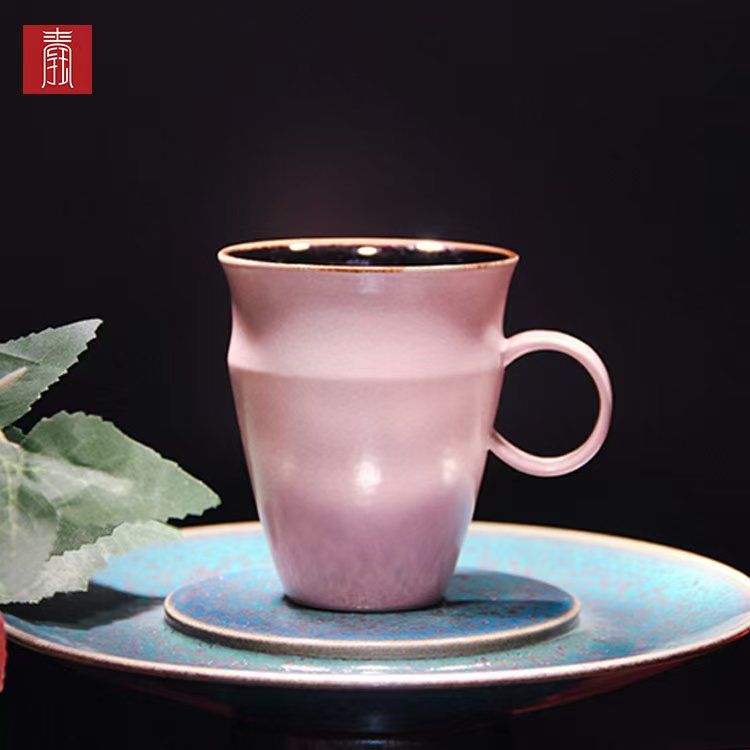 景德钰青•【柴烧水杯】