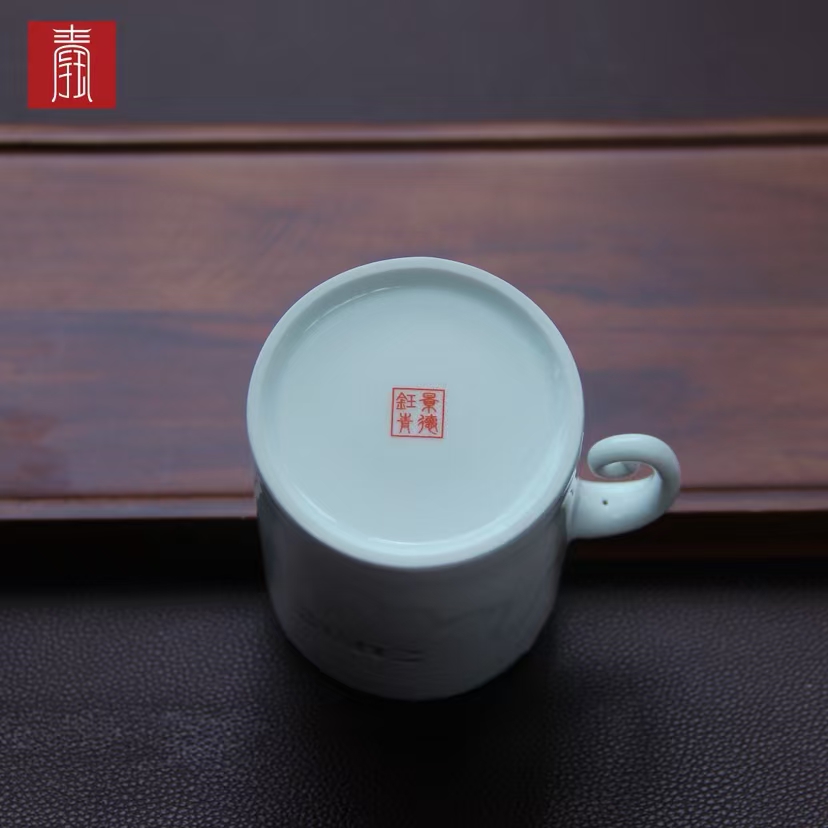 景德钰青定制 •【中集集团CIMC • 弯耳马克杯】