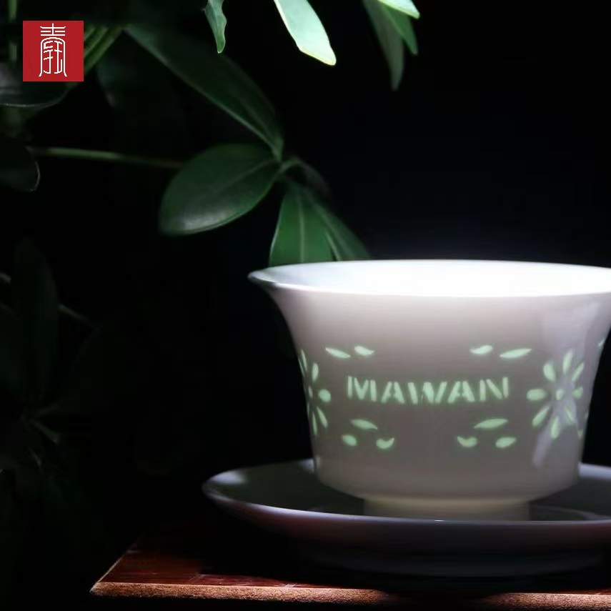 景德钰青定制 •妈湾理想城市【白玉玲珑茶器】