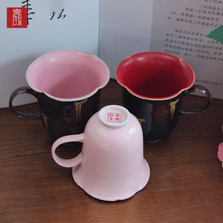 景德钰青•【柴烧水杯】