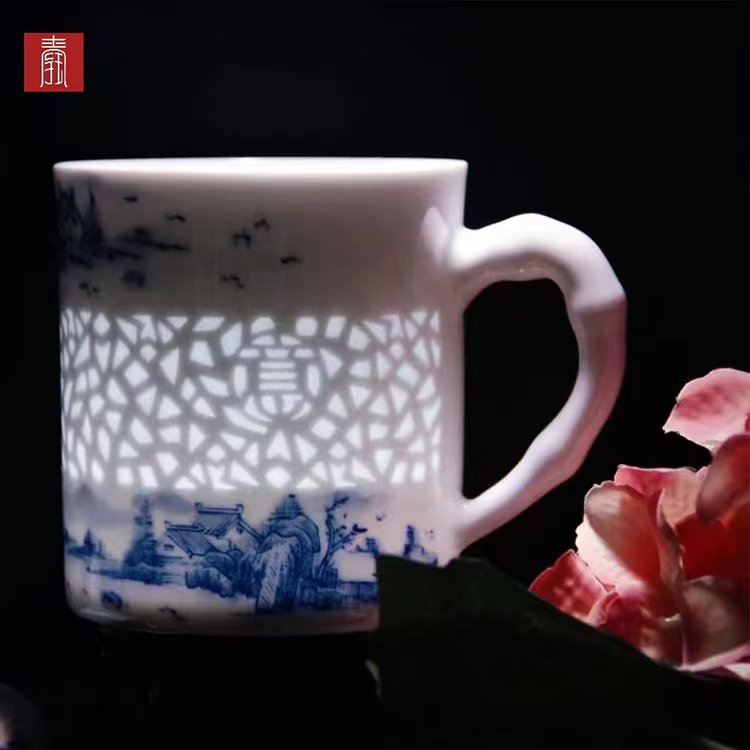 景德钰青定制 •【招商蛇口 • 钰如意办公杯】