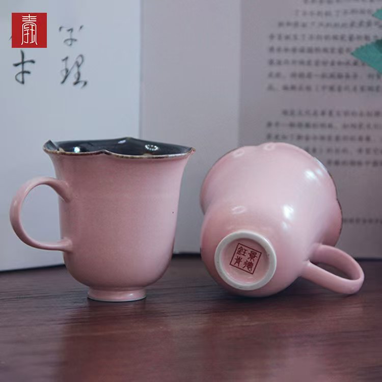 景德钰青•【柴烧水杯】