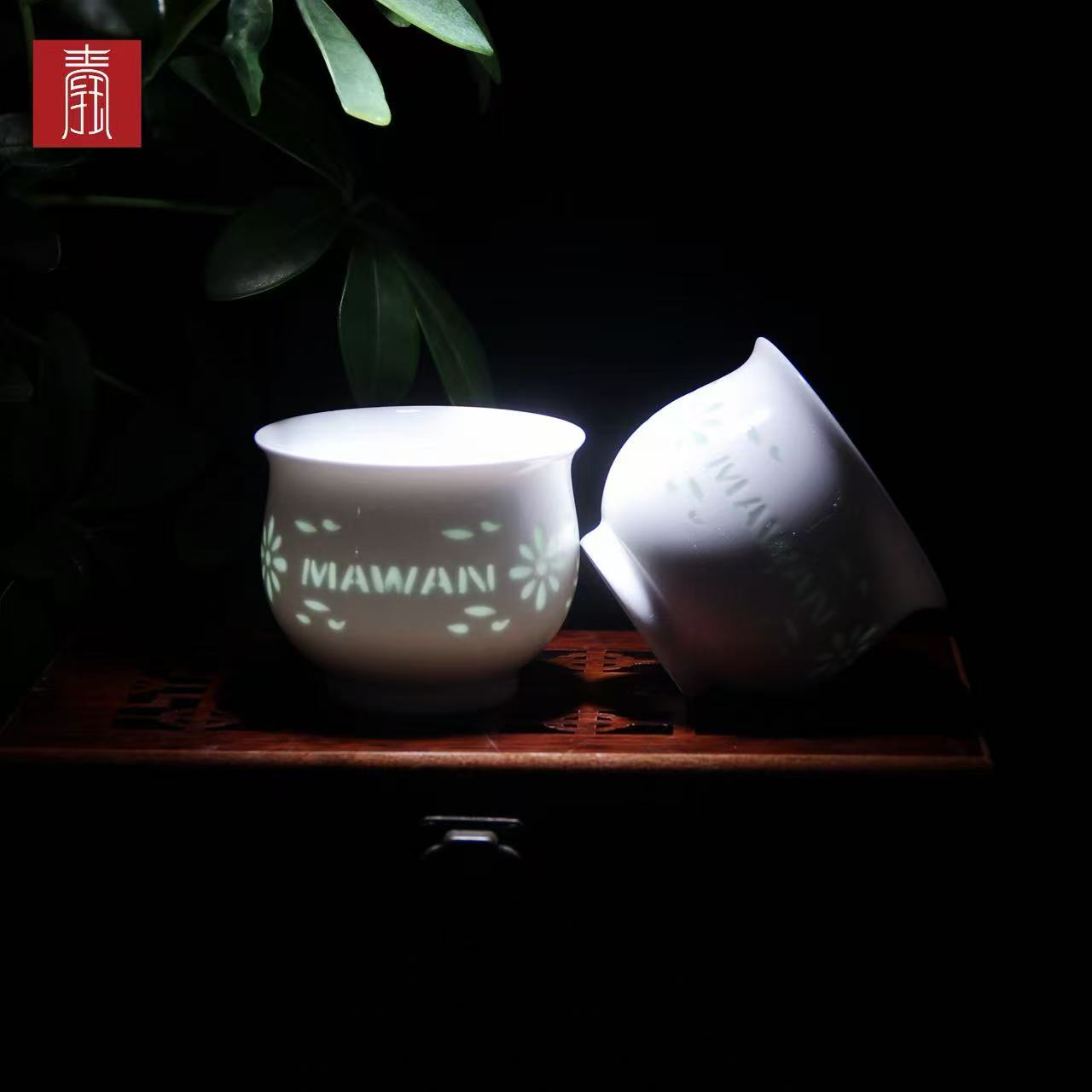 景德钰青定制 •妈湾理想城市【白玉玲珑茶器】