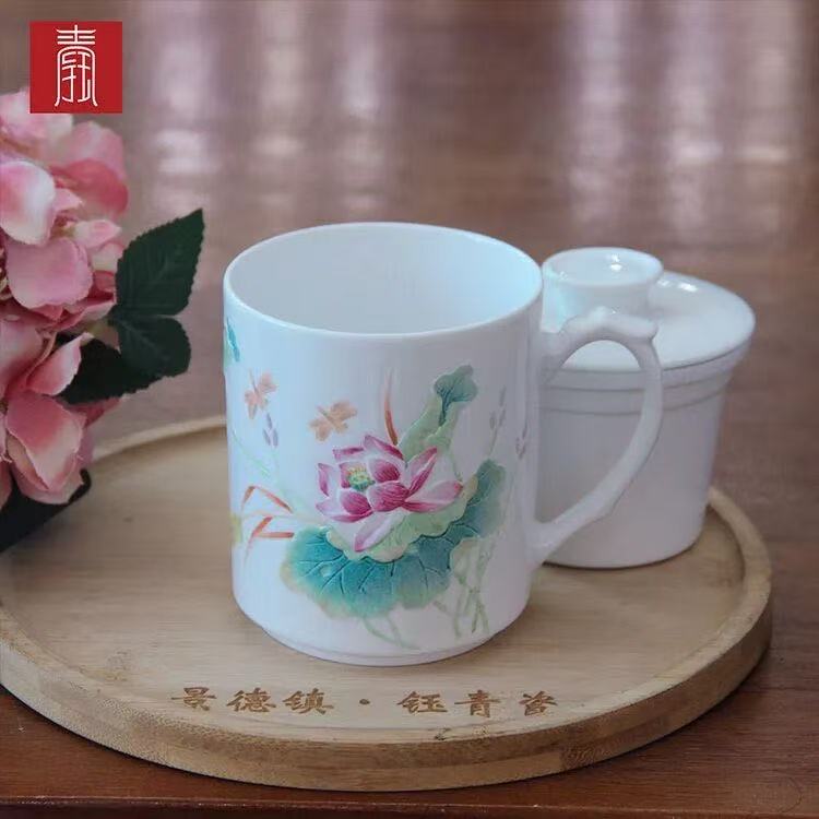 景德钰青｜百元办公杯，适合各种送礼场合