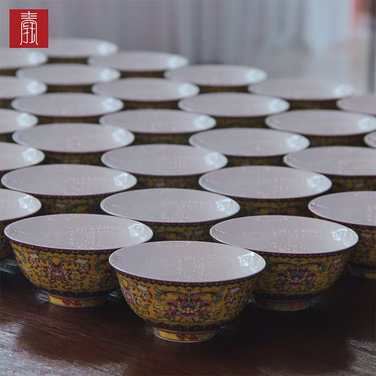 景德钰青 •私人定制【吕府长寿 • 六六顺碗】