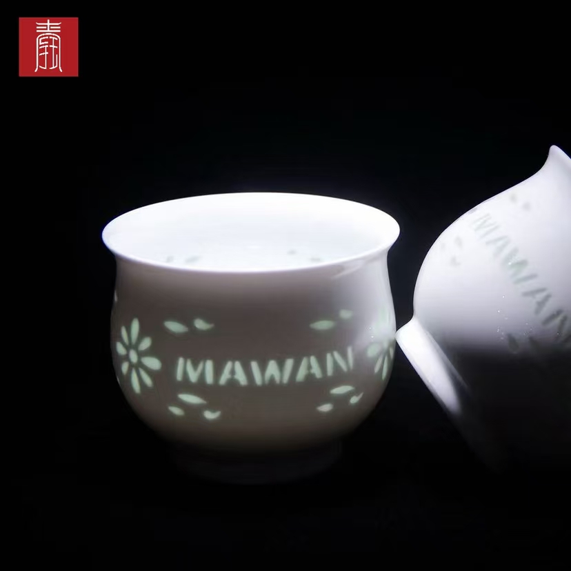 景德钰青定制 •妈湾理想城市【白玉玲珑茶器】