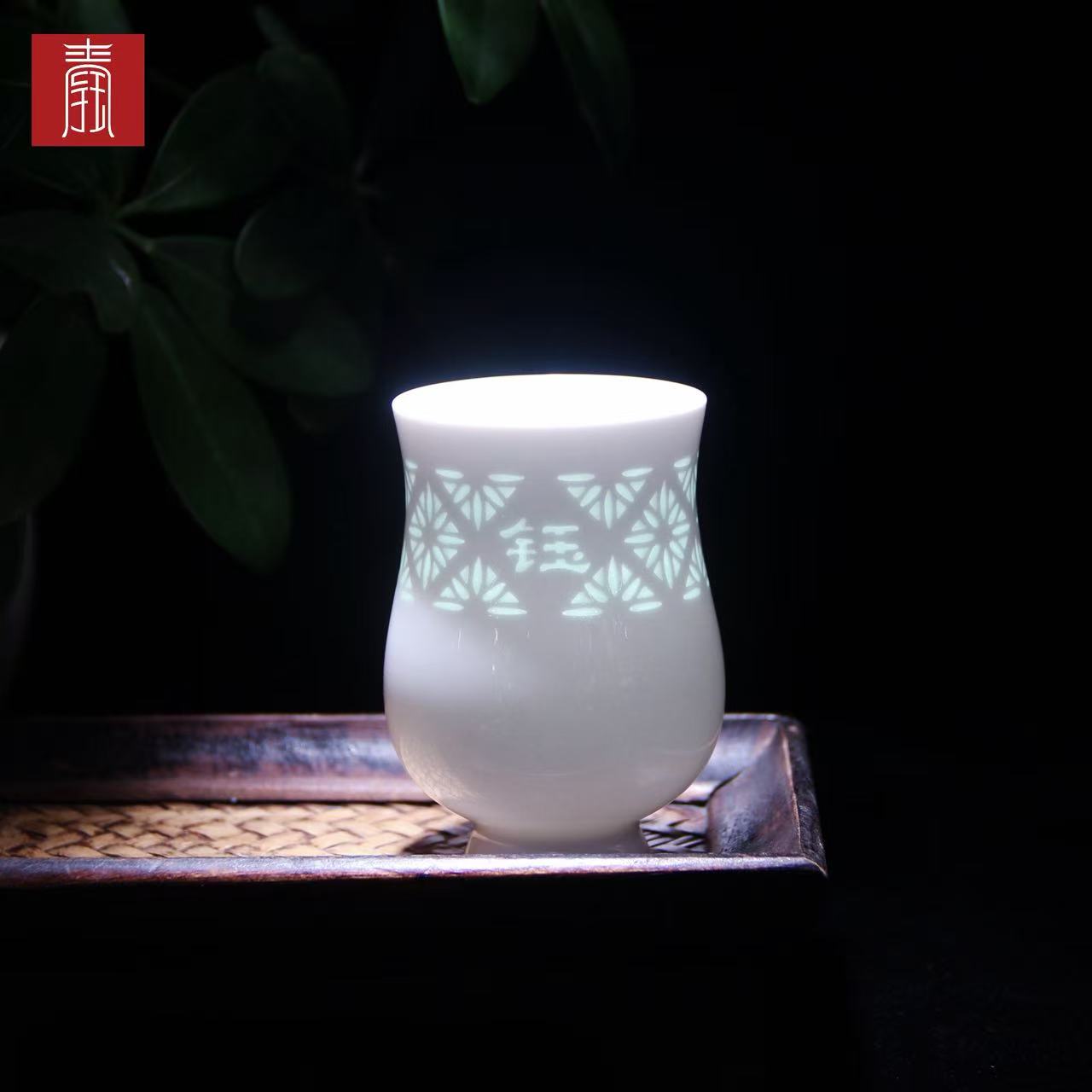 景德钰青•【钰字·高白玉玲珑主人杯】