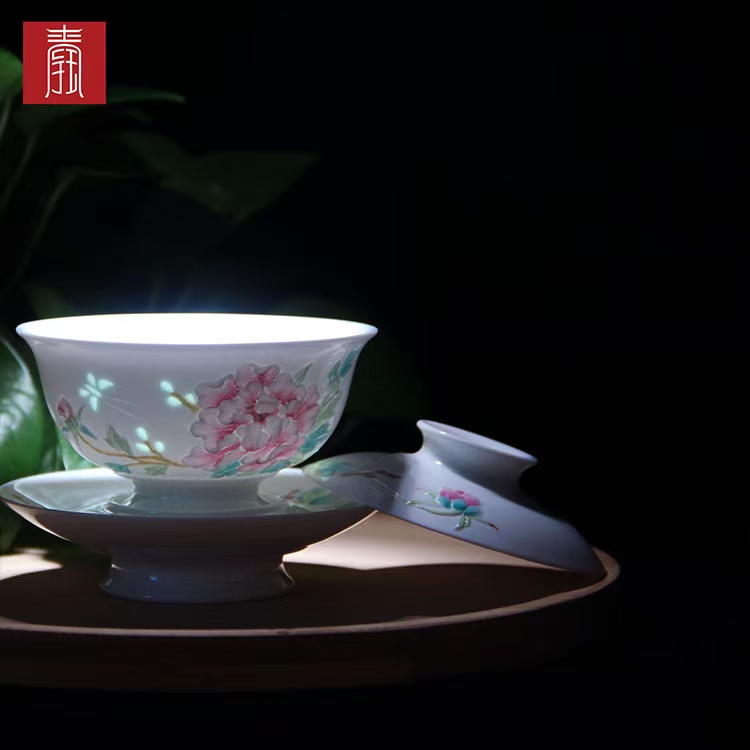 景德钰青•手绘茶具【清香茶器】