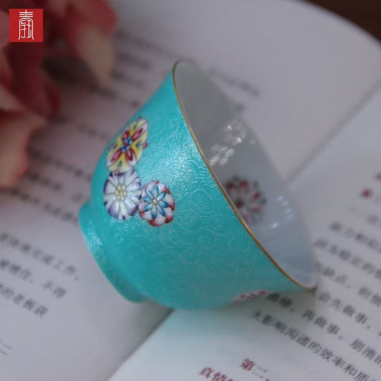 景德钰青 ·高品【满工扒花】