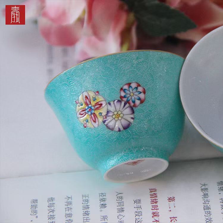 景德钰青 ·高品【满工扒花】