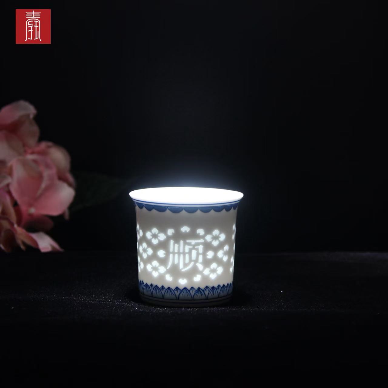 景德钰青 ·手绘茶具【万事顺钰】