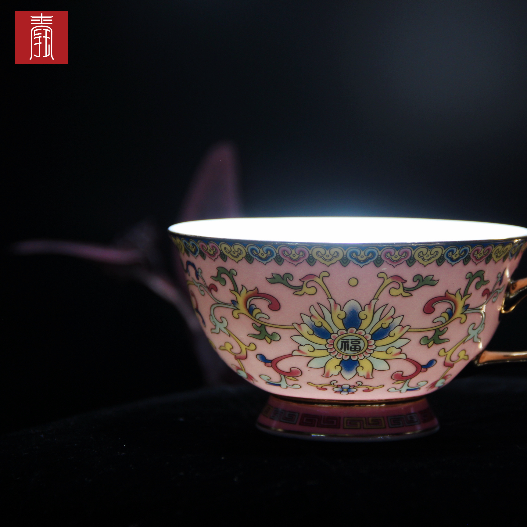 景德钰青•【珐琅彩 咖啡杯】