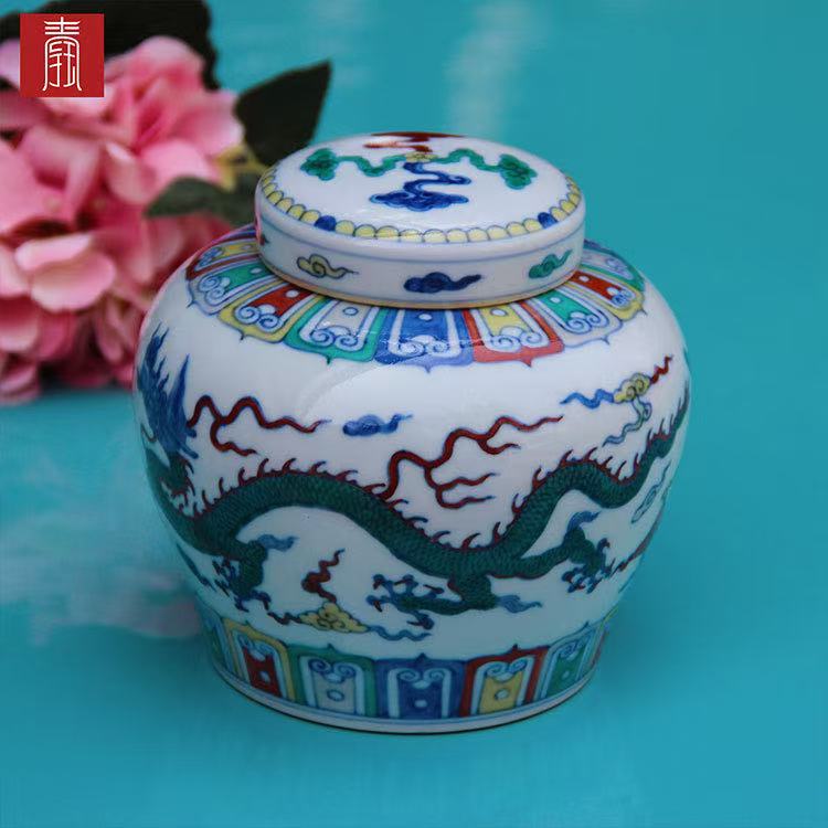 景德钰青•艺术瓷【天字罐】