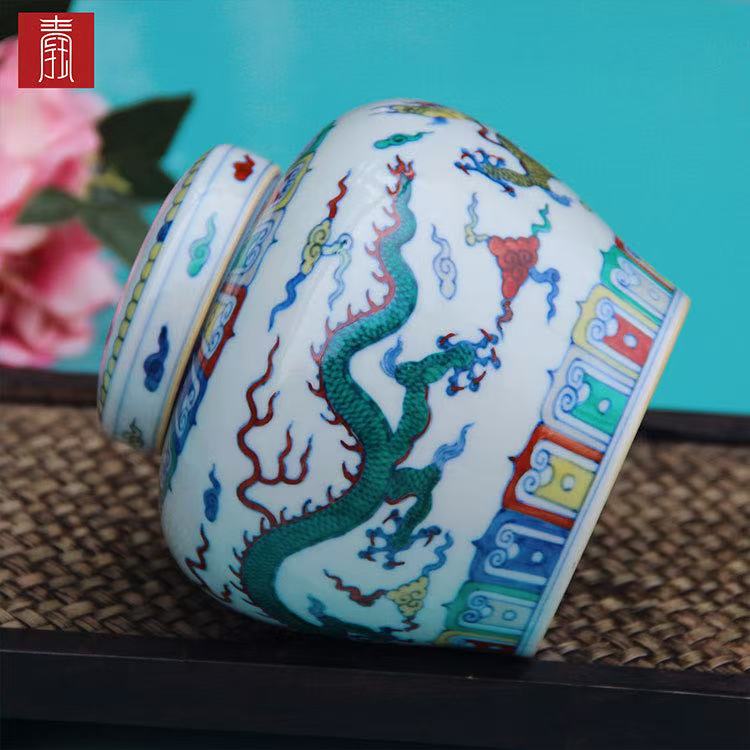 景德钰青•艺术瓷【天字罐】