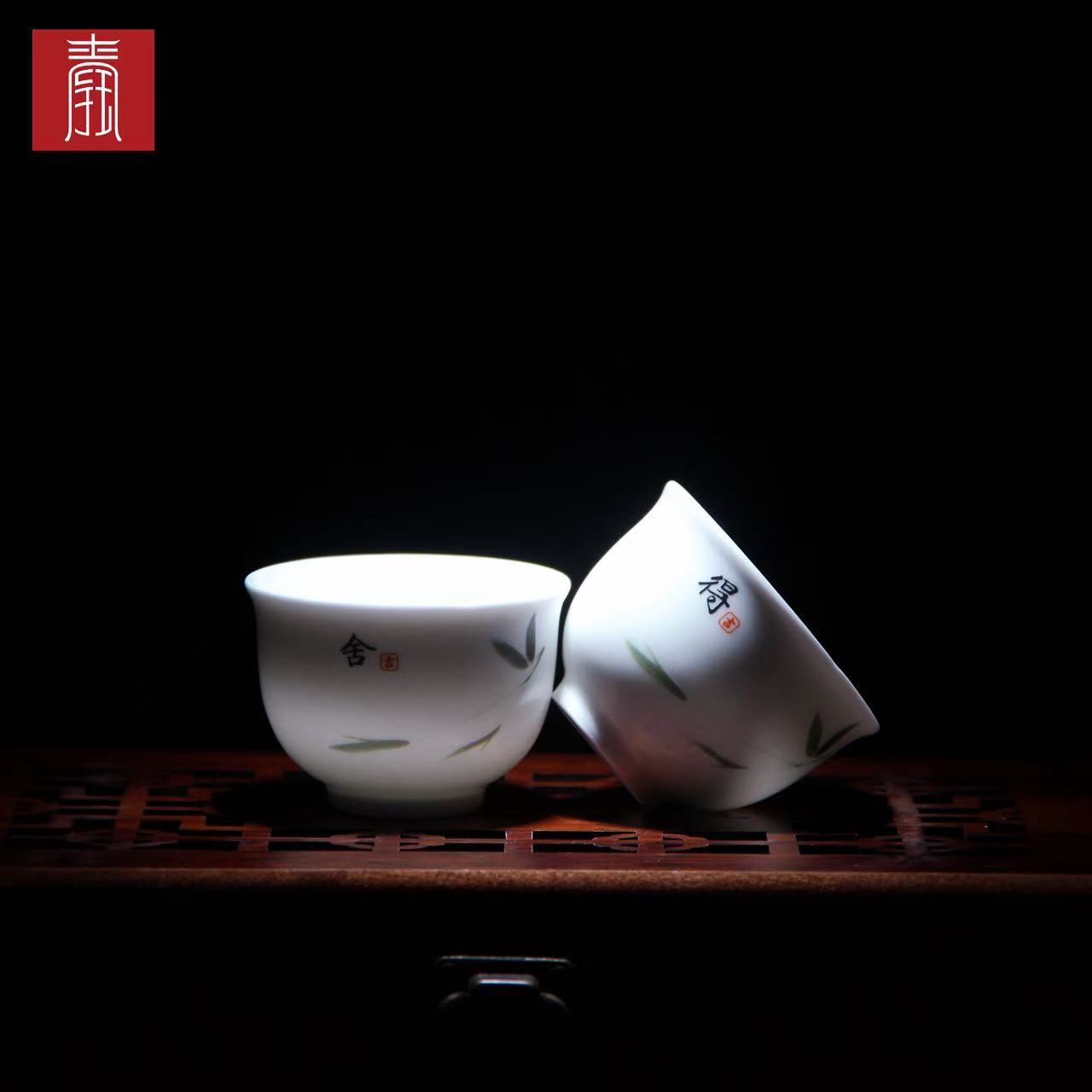 景德钰青 ·【竹报平安节节高 禅钰玲珑茶具】