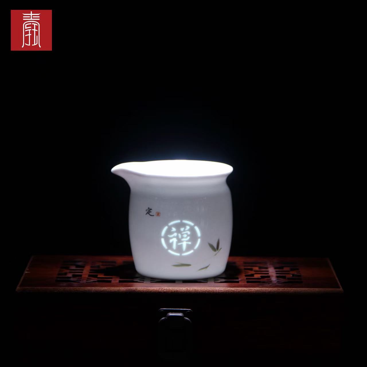 景德钰青 ·【竹报平安节节高 禅钰玲珑茶具】