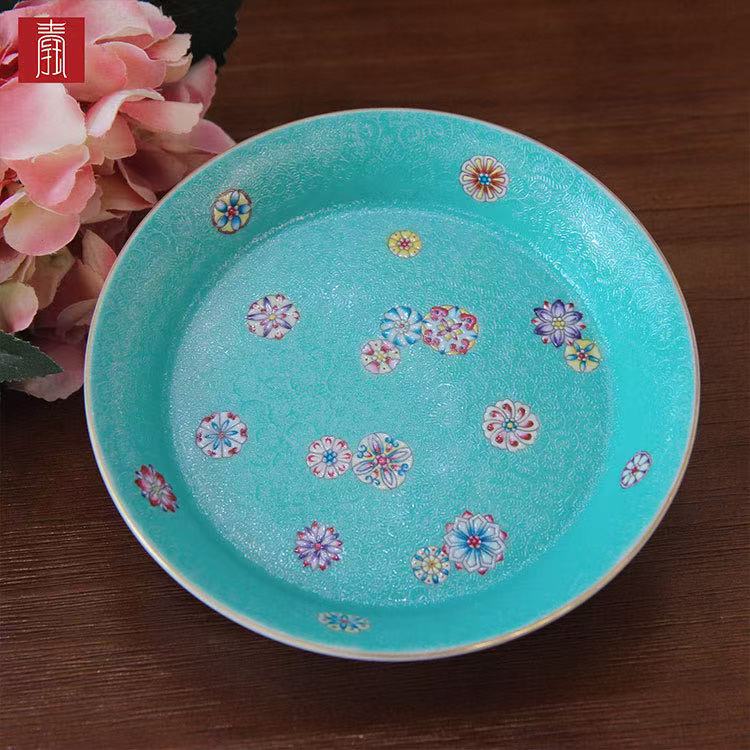 景德钰青 ·高品【满工扒花】