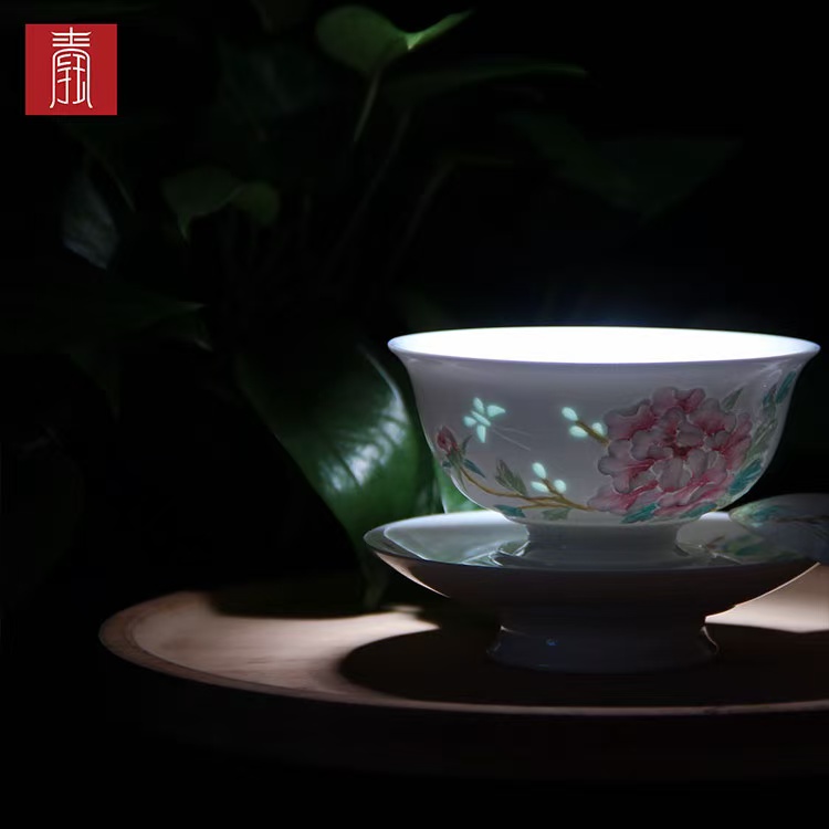 景德钰青•手绘茶具【清香茶器】