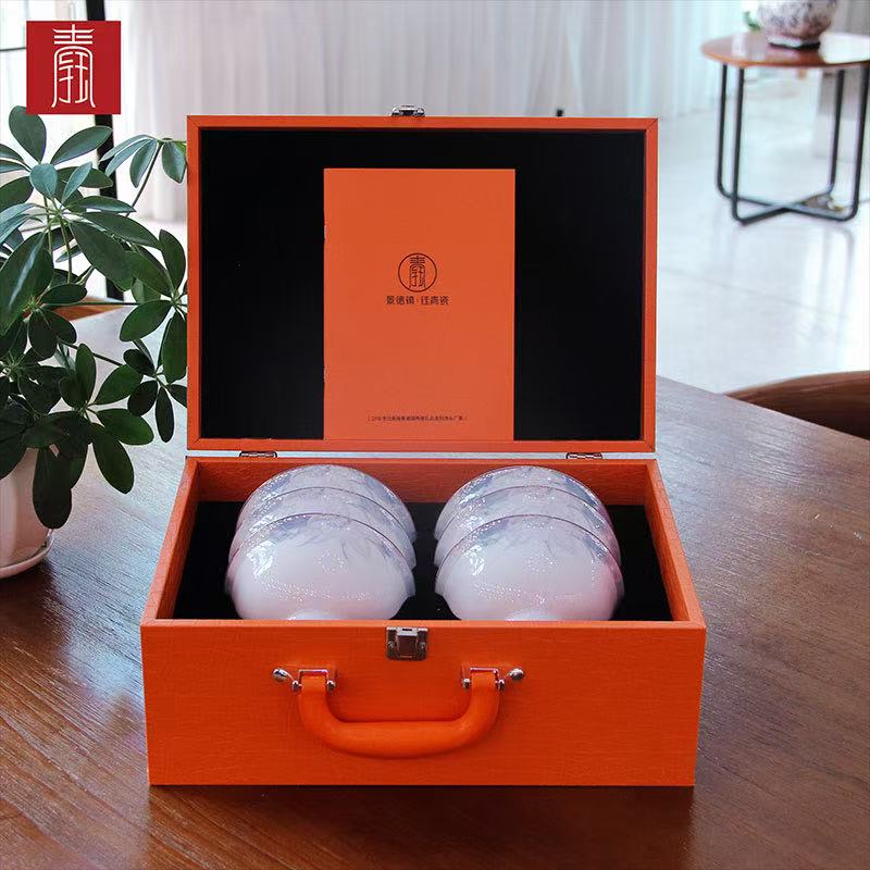 景德钰青•六六顺饭碗【富贵吉祥】