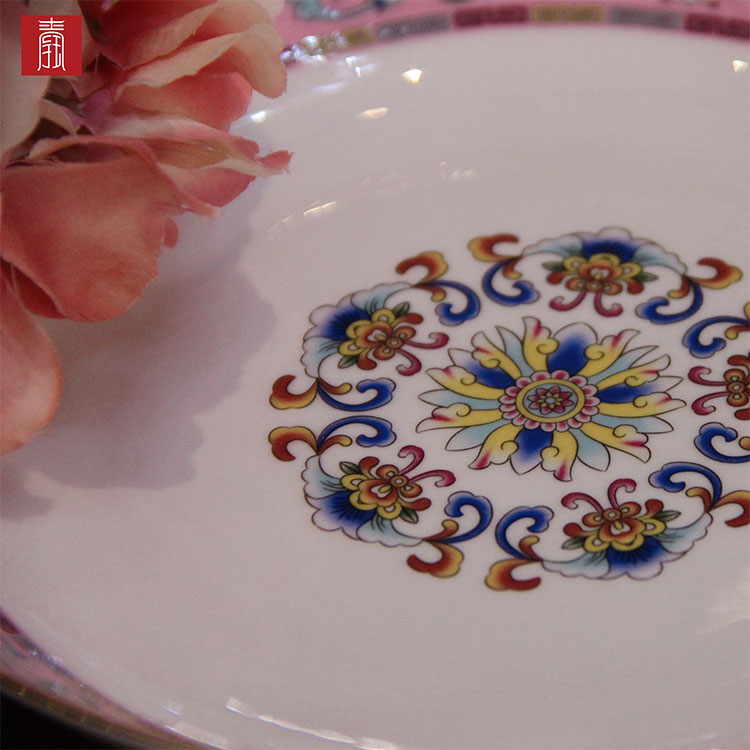 景德钰青•MINI餐具【珐琅彩粉红】