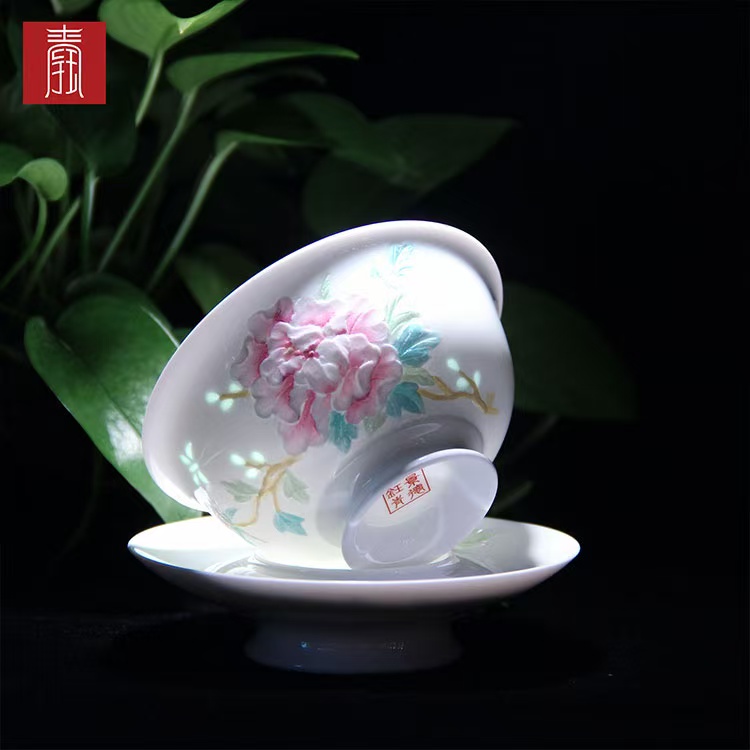 景德钰青•手绘茶具【清香茶器】