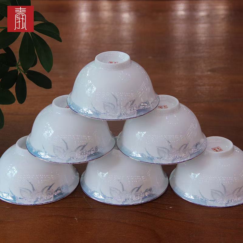 景德钰青•六六顺饭碗【夜魅】