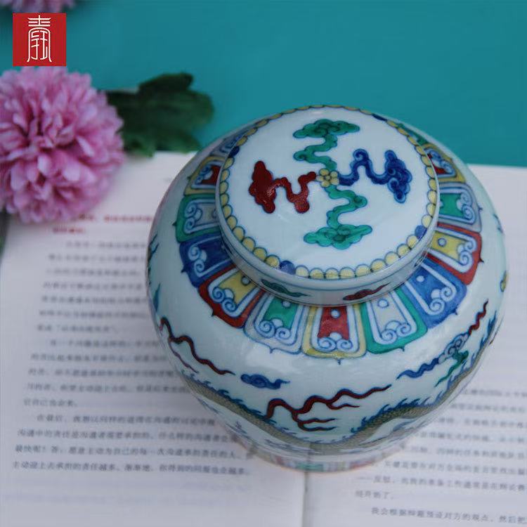 景德钰青•艺术瓷【天字罐】