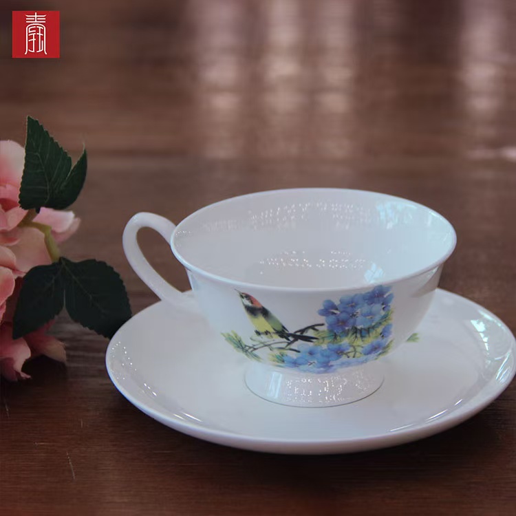 景德钰青•【喜上眉梢 咖啡杯】