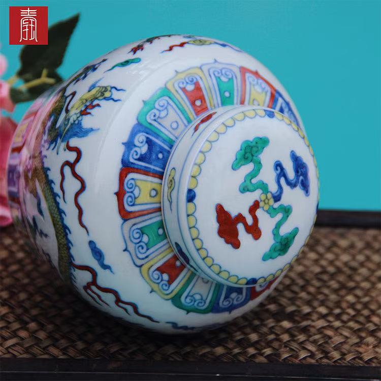 景德钰青•艺术瓷【天字罐】