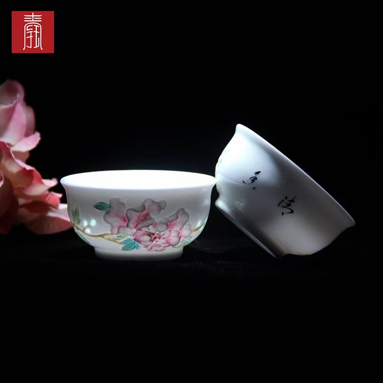 景德钰青•手绘茶具【清香茶器】