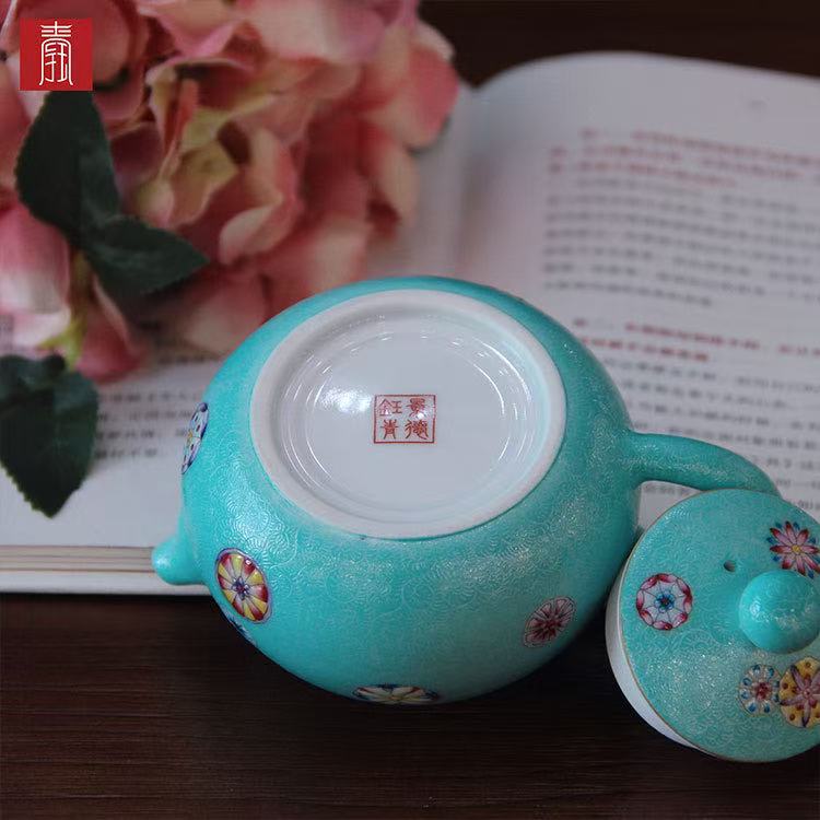 景德钰青 ·高品【满工扒花】