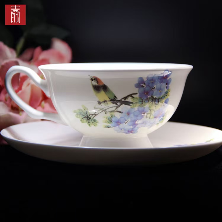 景德钰青•【喜上眉梢 咖啡杯】