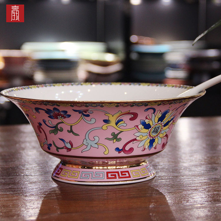 景德钰青•MINI餐具【珐琅彩粉红】