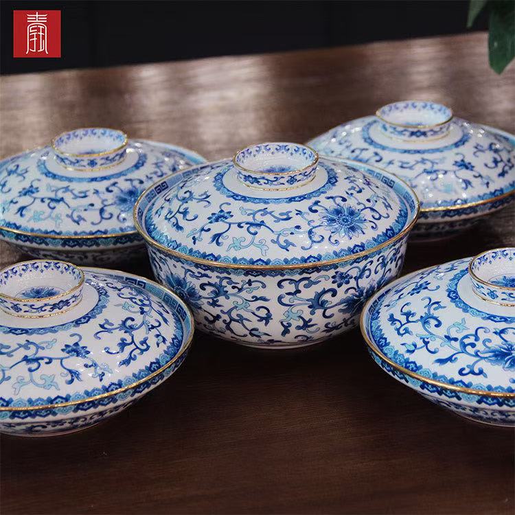 景德钰青•MINI餐具【珐琅彩合器】