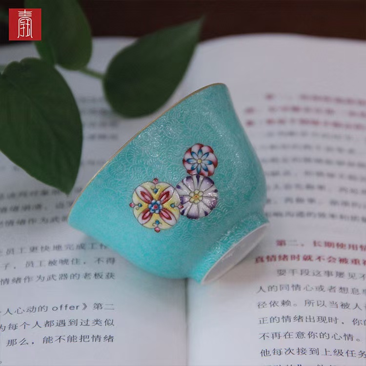 景德钰青 ·高品【满工扒花】