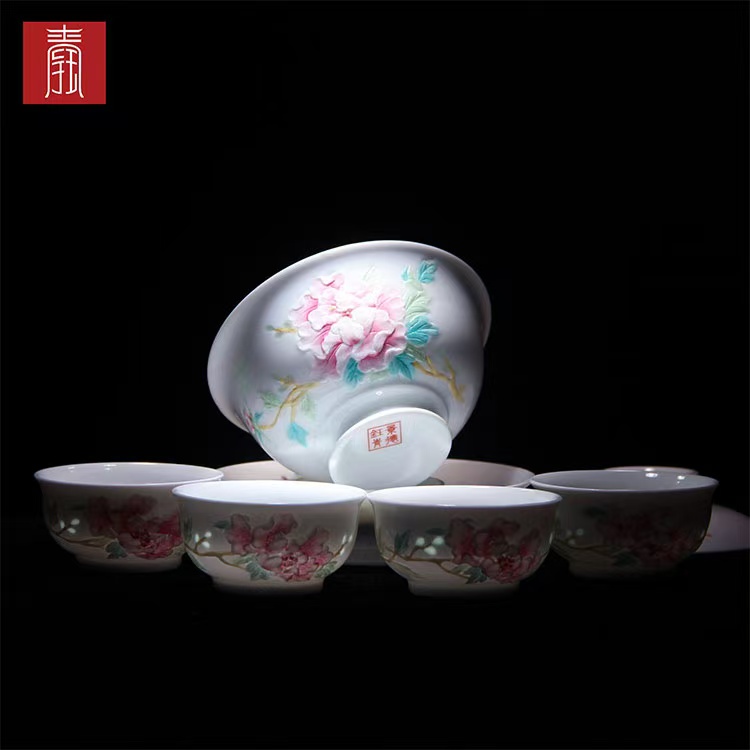 景德钰青•手绘茶具【清香茶器】