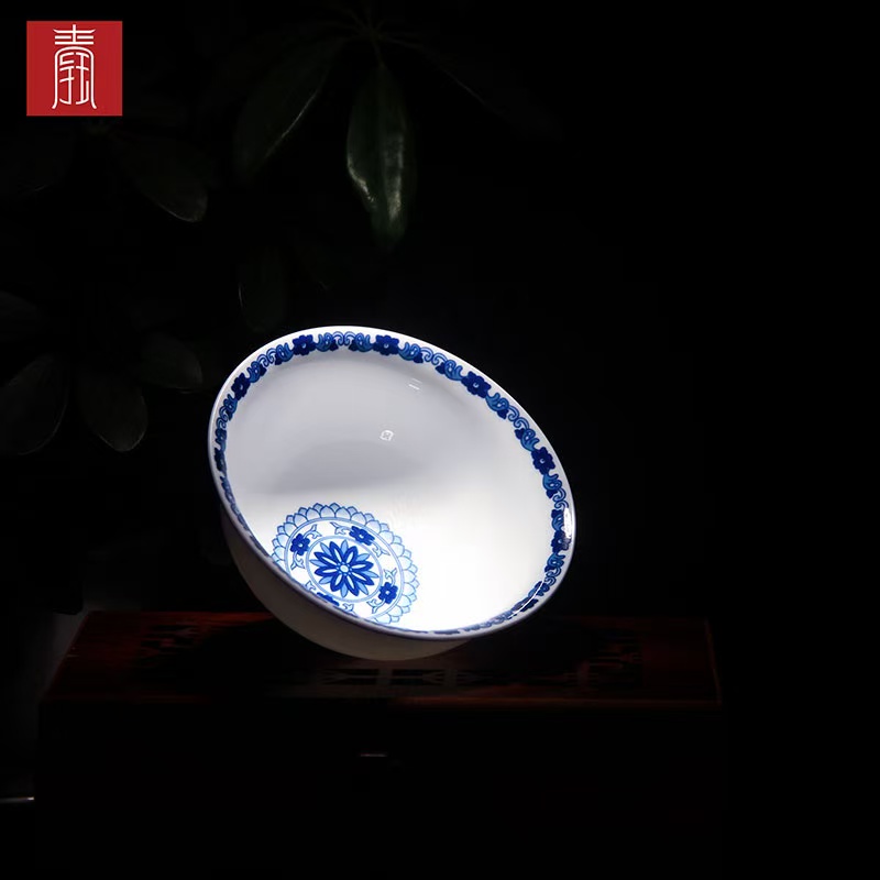 景德钰青•六六顺饭碗【富贵吉祥】