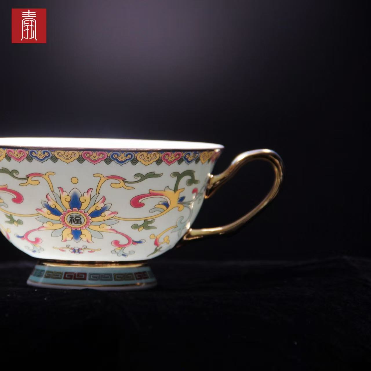 景德钰青•【珐琅彩 咖啡杯】