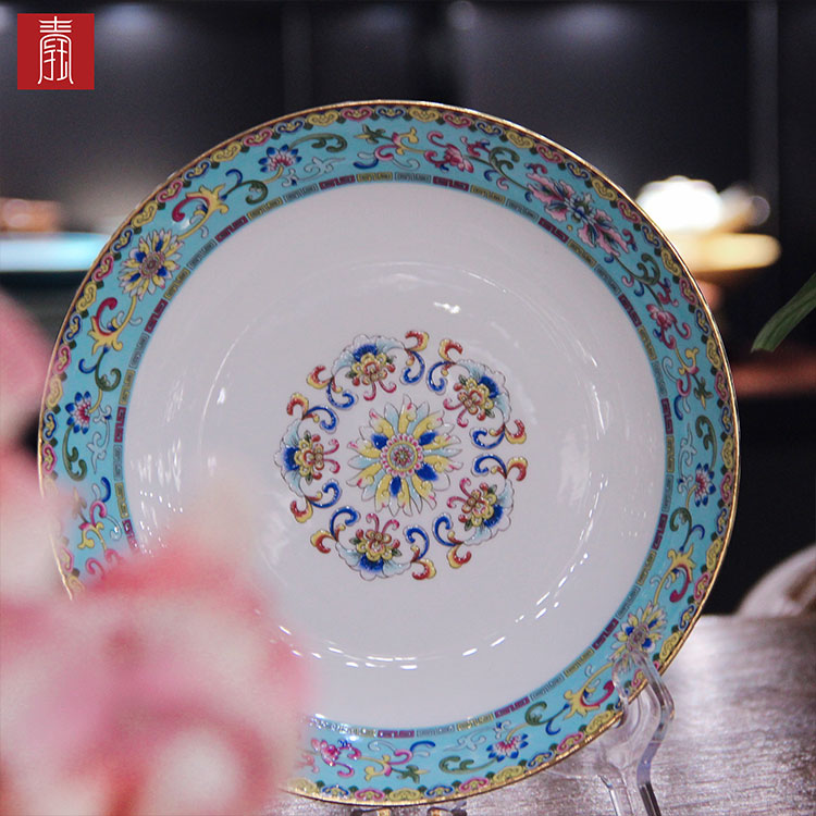 景德钰青•MINI餐具【珐琅彩湖蓝】