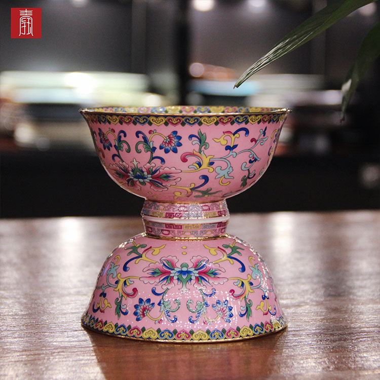 景德钰青•MINI餐具【珐琅彩粉红】